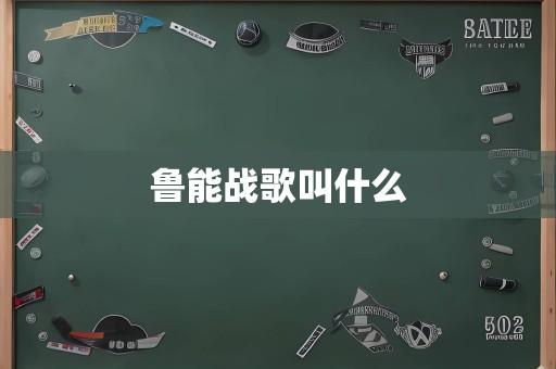 鲁能战歌叫什么