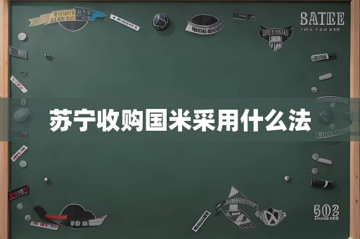 苏宁收购国米采用什么法