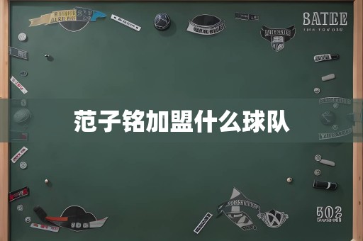 范子铭加盟什么球队