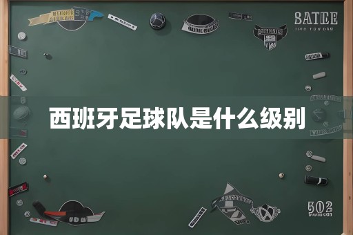 西班牙足球队是什么级别