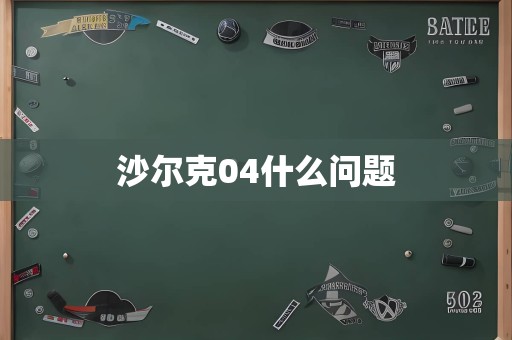 沙尔克04什么问题