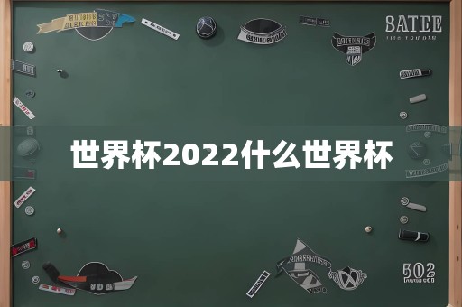 世界杯2022什么世界杯