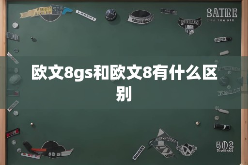 欧文8gs和欧文8有什么区别