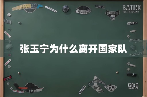 张玉宁为什么离开国家队