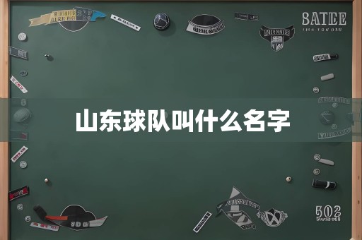 山东球队叫什么名字