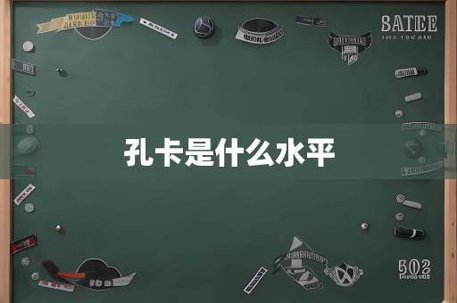 孔卡是什么水平