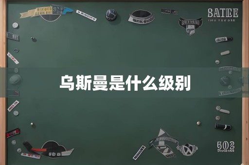 乌斯曼是什么级别