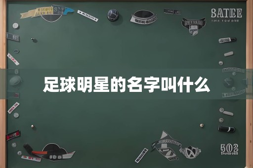 足球明星的名字叫什么