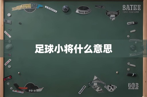 足球小将什么意思