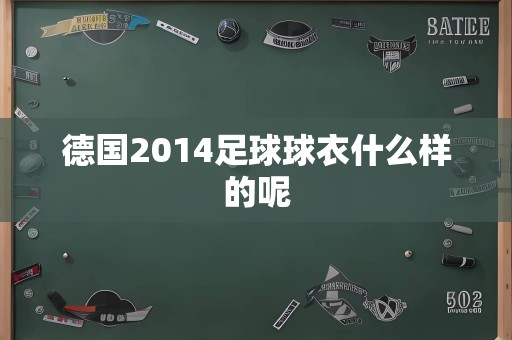 德国2014足球球衣什么样的呢