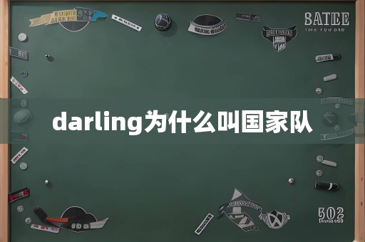 darling为什么叫国家队