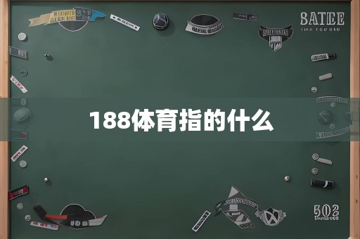 188体育指的什么