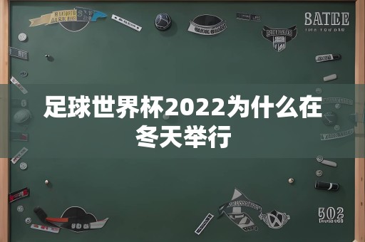 足球世界杯2022为什么在冬天举行