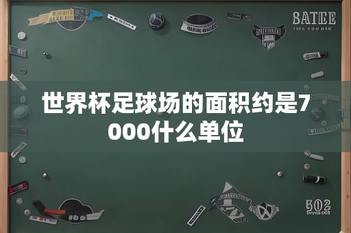 世界杯足球场的面积约是7000什么单位