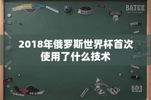 2018年俄罗斯世界杯首次使用了什么技术