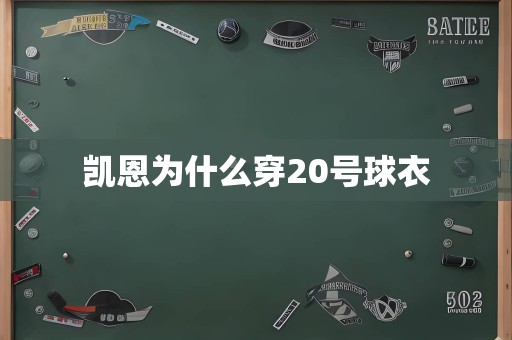 凯恩为什么穿20号球衣