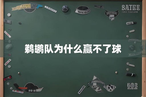 鹈鹕队为什么赢不了球