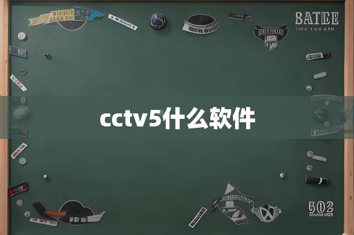 cctv5什么软件