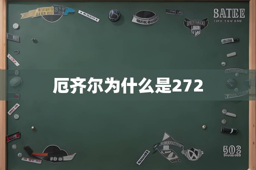 厄齐尔为什么是272