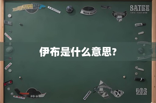 伊布是什么意思?