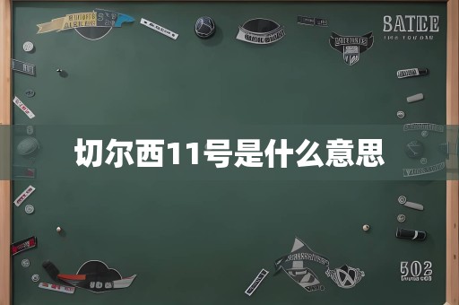 切尔西11号是什么意思