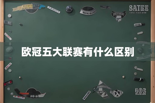 欧冠五大联赛有什么区别