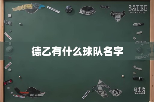 德乙有什么球队名字