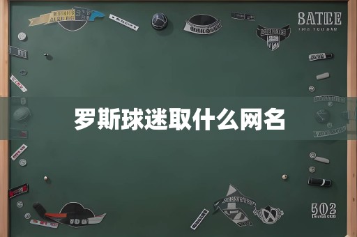 罗斯球迷取什么网名