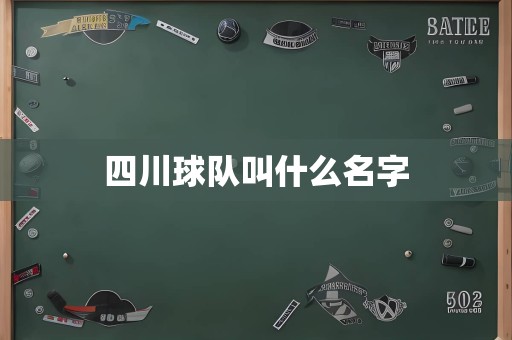 四川球队叫什么名字