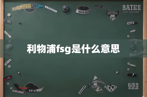 利物浦fsg是什么意思