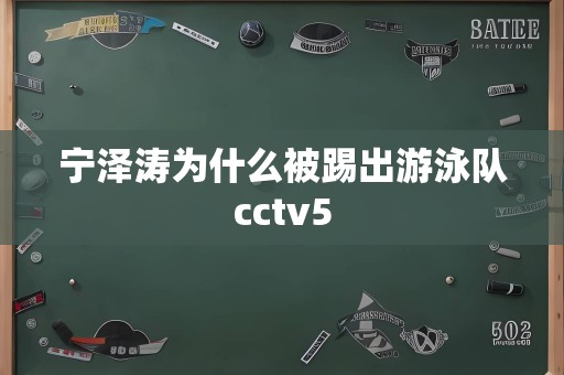 宁泽涛为什么被踢出游泳队cctv5