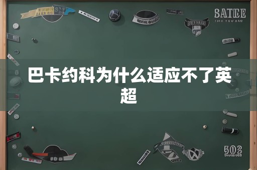 巴卡约科为什么适应不了英超