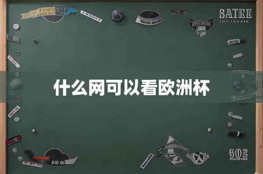 什么网可以看欧洲杯