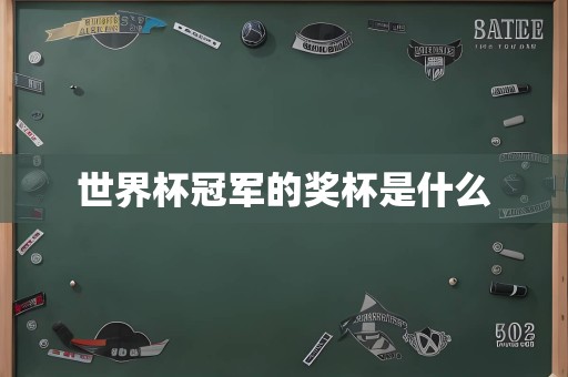 世界杯冠军的奖杯是什么