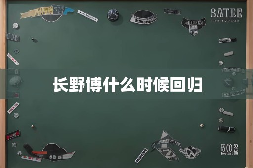 长野博什么时候回归