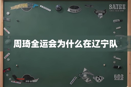 周琦全运会为什么在辽宁队