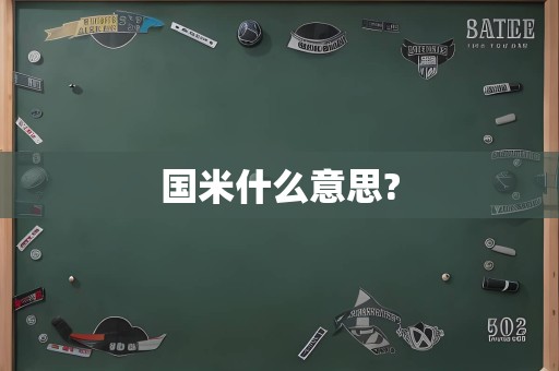 国米什么意思?