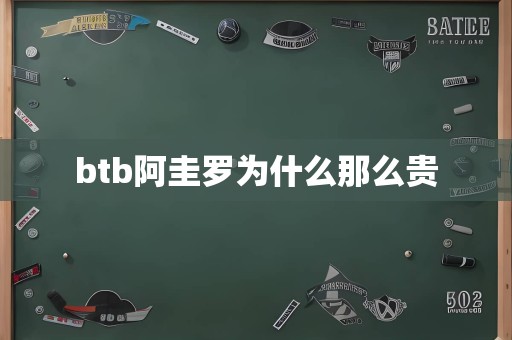 btb阿圭罗为什么那么贵