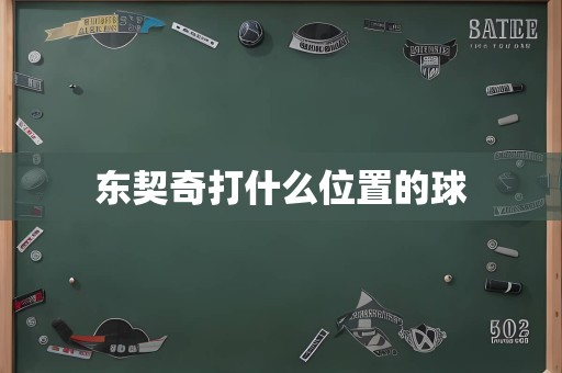 东契奇打什么位置的球