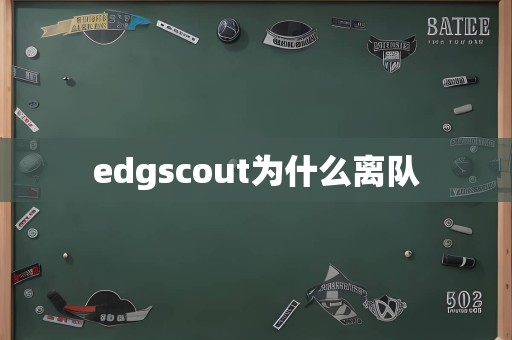 edgscout为什么离队