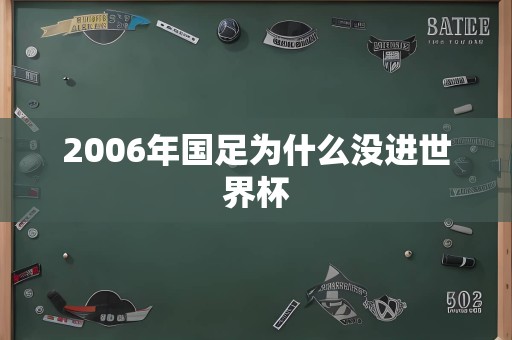 2006年国足为什么没进世界杯