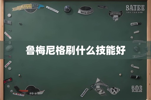 鲁梅尼格刷什么技能好