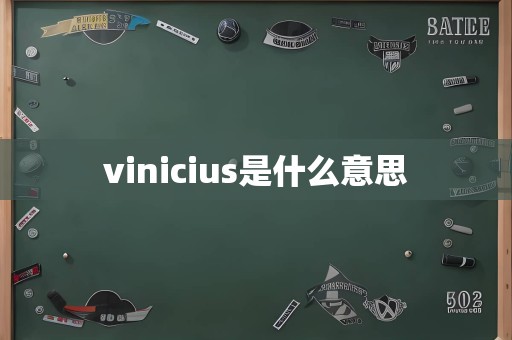 vinicius是什么意思