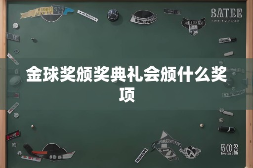 金球奖颁奖典礼会颁什么奖项