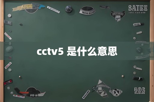 cctv5 是什么意思