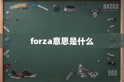 forza意思是什么