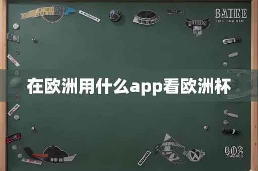 在欧洲用什么app看欧洲杯