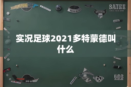 实况足球2021多特蒙德叫什么