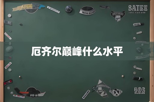 厄齐尔巅峰什么水平