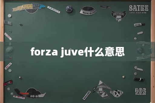 forza juve什么意思